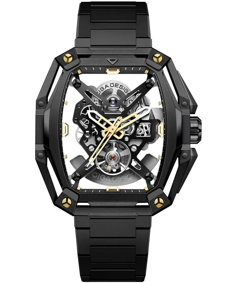 Часовник Мъжки Ciga Design Hunter Automatic Skeleton Z035-BB02-W1B