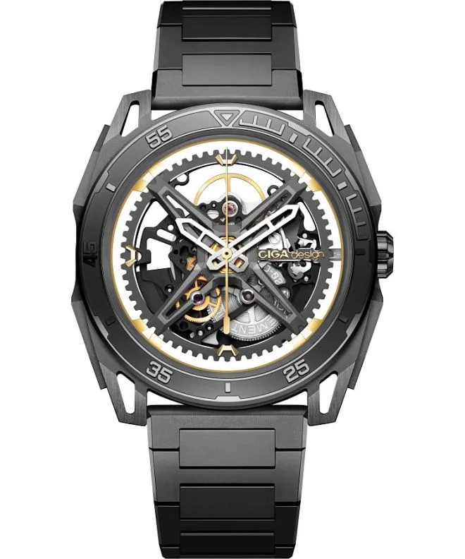 Часовник Мъжки Ciga Design Falcon Automatic Skeleton Z039-GG01-1G