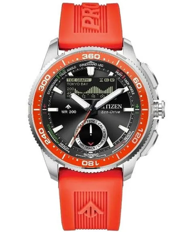 Часовник Мъжки Citizen Promaster Marine Wave Tracker Eco-Drive Chronograph JV3000-13E
