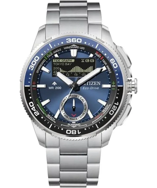 Часовник Мъжки Citizen Promaster Marine Wave Tracker Eco-Drive Chronograph JV3006-50L