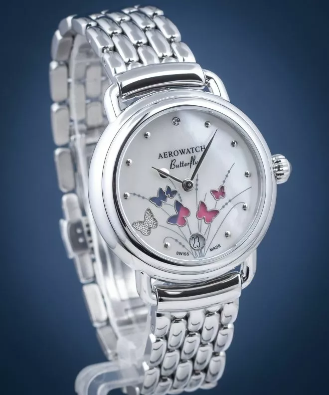 Часовник Дамски Aerowatch 1942 Butterfly Limited Edition 44960-AA05-M