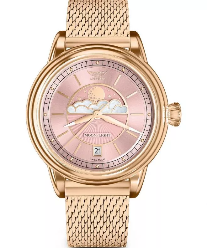 Часовник Дамски Aviator Douglas Moonflight Limited Edition V.1.33.2.258.5