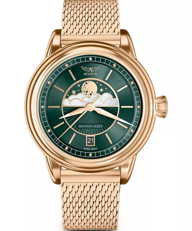 Часовник Дамски Aviator Douglas Moonflight Limited Edition V.1.33.2.263.5