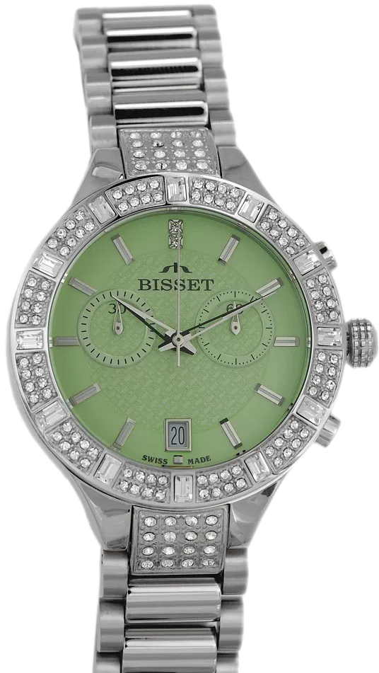 Часовник Дамски Bisset Zircone Chronograph Outlet BSBE18SINX05AX-outlet