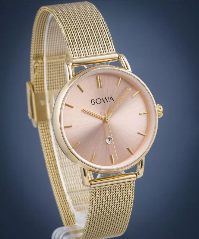 Часовник Дамски BOWA Milan Pink-Gold Mesh 34 MI344-74-164M