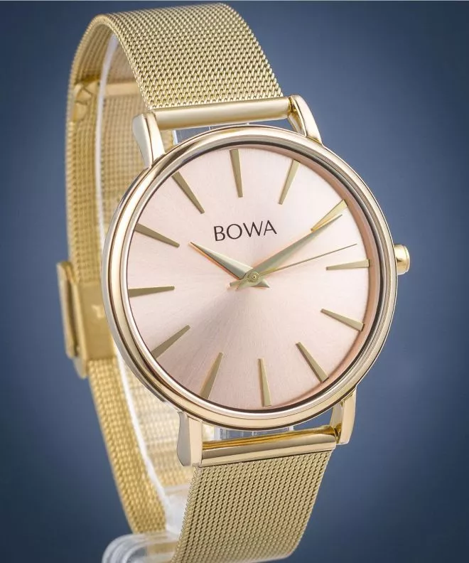 Часовник Дамски BOWA Praha Pink-Gold Mesh 38 PH384-124-184M