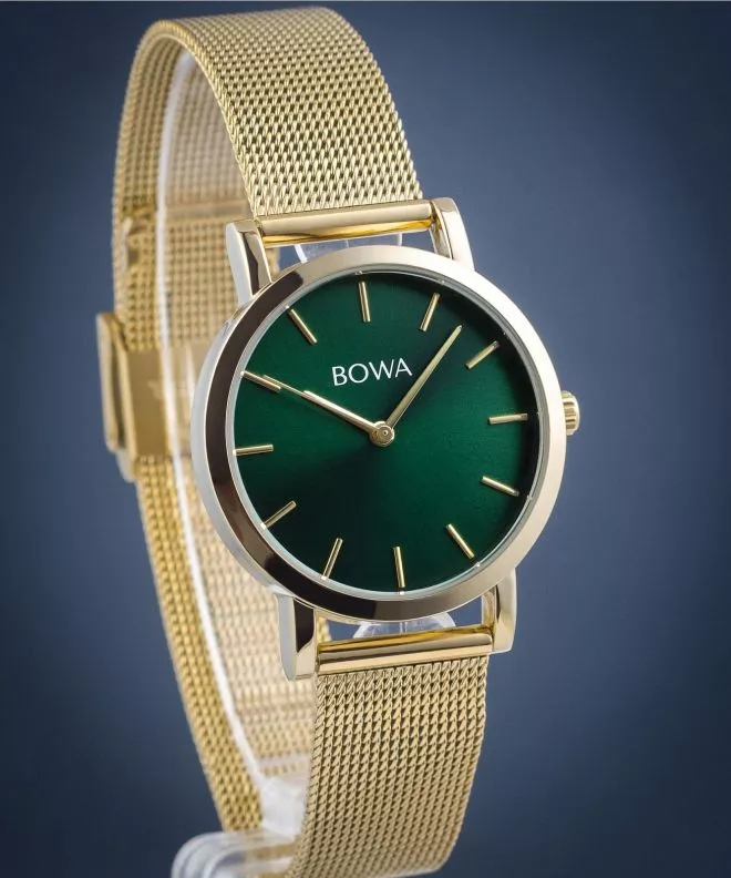 Часовник Дамски BOWA Tokyo Green Gold Mesh 33 TO334-04-164M