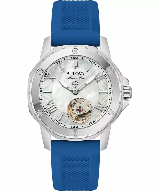 Часовник Дамски Bulova Marine Star Open Heart Automatic 96L324