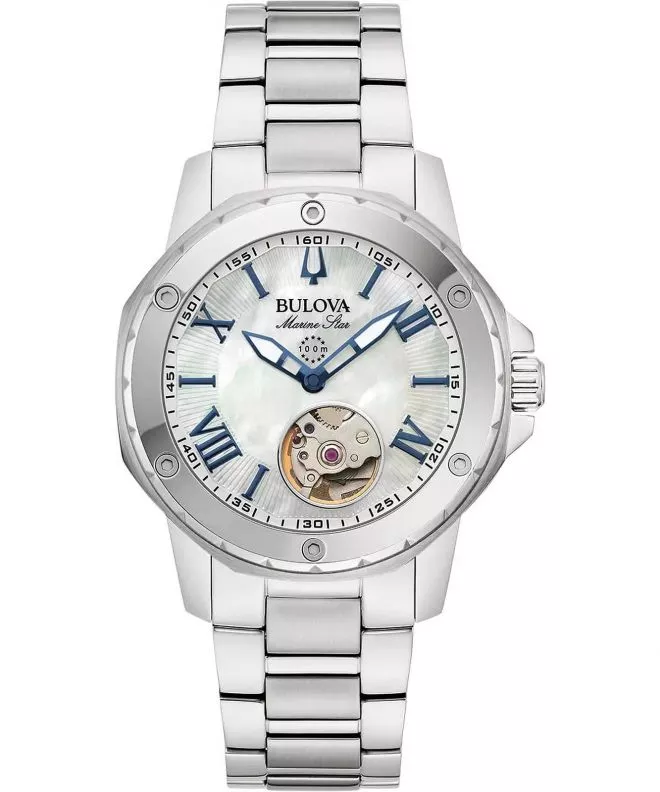 Часовник Дамски Bulova Marine Star Open Heart Automatic 96L326