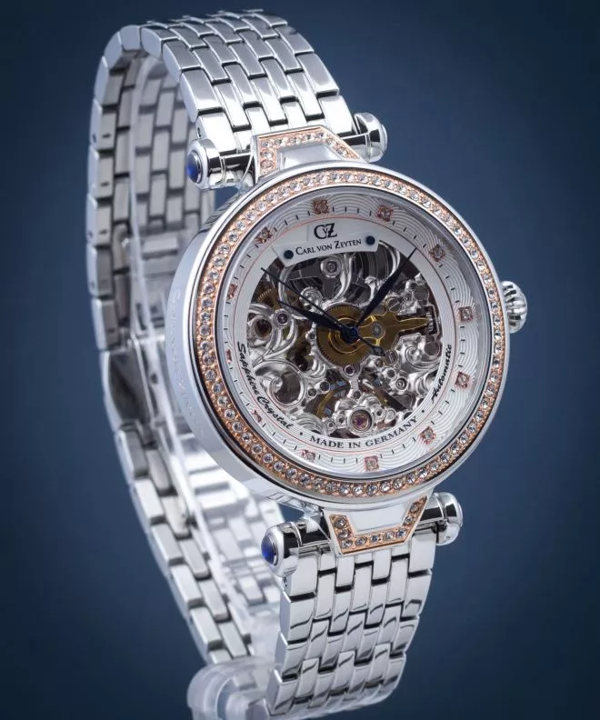 Часовник Дамски Carl von Zeyten Gütenbach Skeleton CVZ0071RWHM (CVZ0071RWHMS)