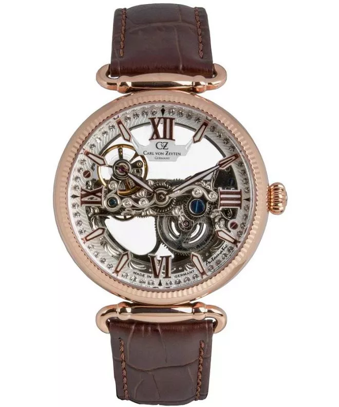 Часовник Дамски Carl von Zeyten Hausern Skeleton Automatic Limited Edition CVZ0083RWHS