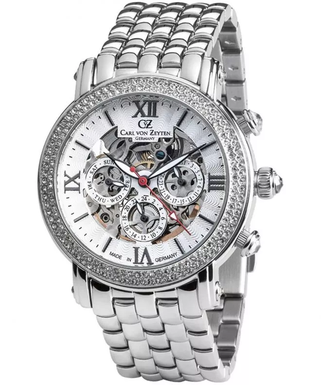 Часовник Дамски Carl von Zeyten Kniebis Skeleton Automatic CVZ0062WHMS