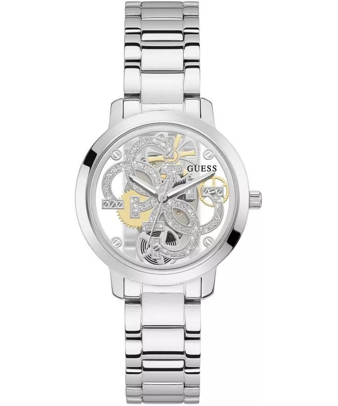 Часовник Дамски Guess Quattro Clear Skeleton GW0300L1