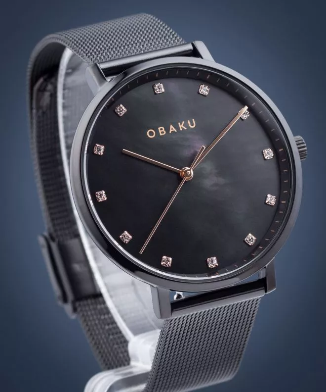 Часовник Дамски Obaku Vest Charcoal V186LXBBMB1