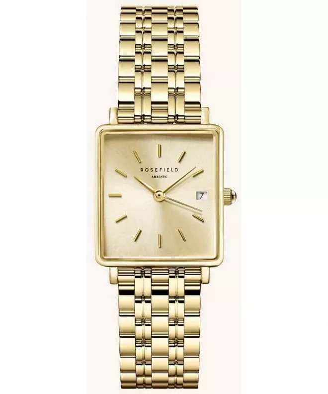 Часовник Дамски Rosefield Boxy XS Champagne QCGSG-Q048