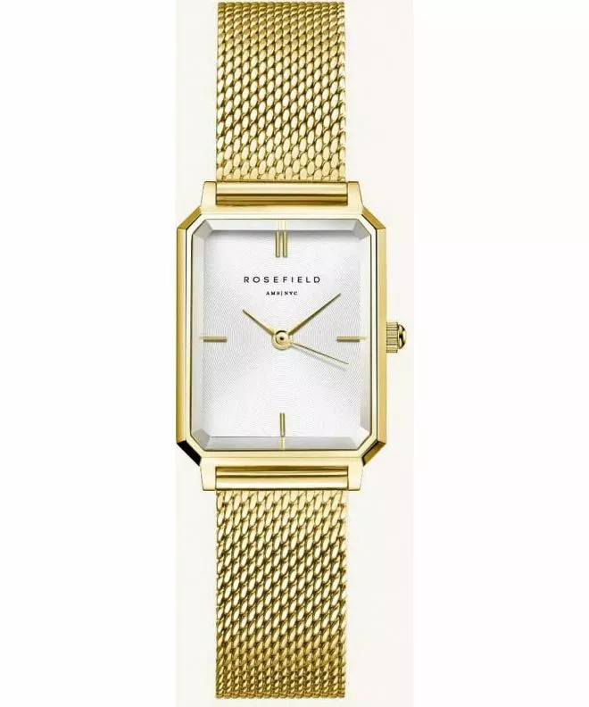 Часовник Дамски Rosefield Octagon XS Mesh Gold Engraved OWGMG-O73