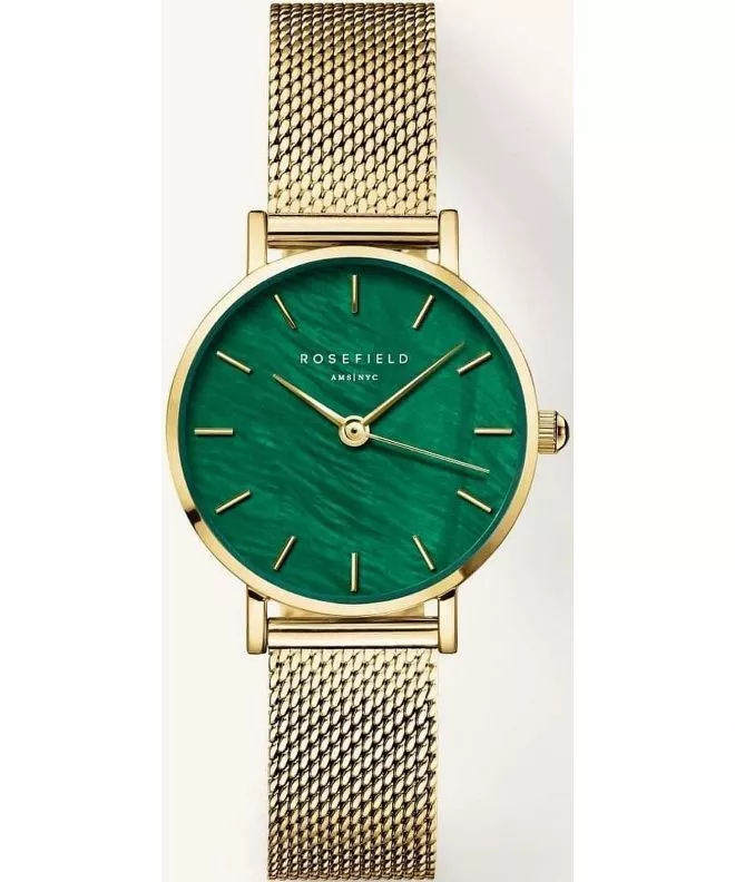 Часовник Дамски Rosefield Small Edit Emerald Mesh SEEGMG-SE72