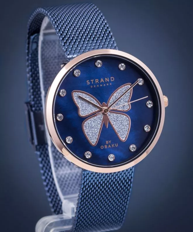 Часовник Дамски Strand by Obaku Butterfly S700LXVLML-DB