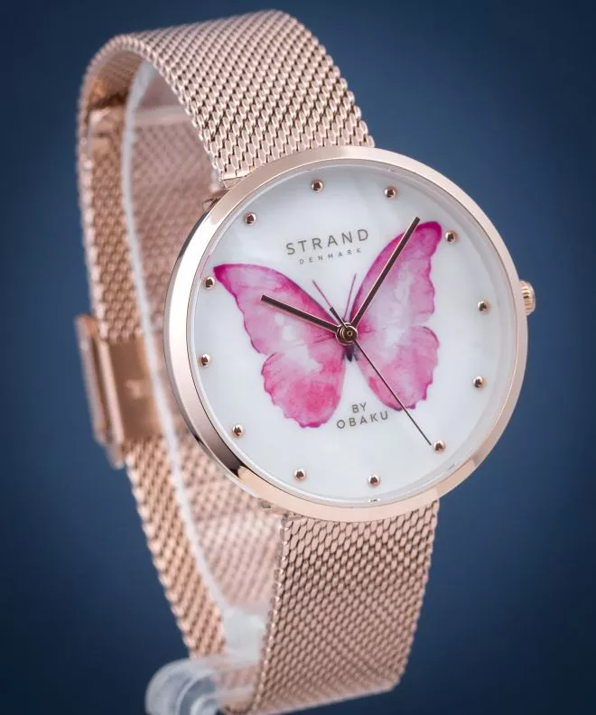 Часовник Дамски Strand by Obaku Butterfly S700LXVWMV-DBP