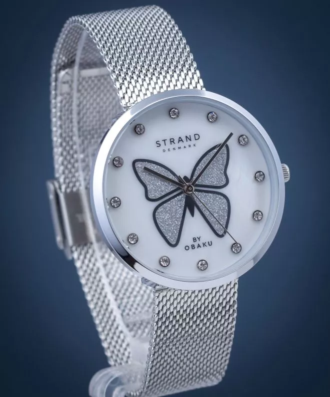 Часовник Дамски Strand by Obaku Butterfly S700LXCWMC-DB