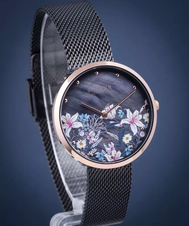 Часовник Дамски Strand by Obaku Flower S700LXVBMB-DF
