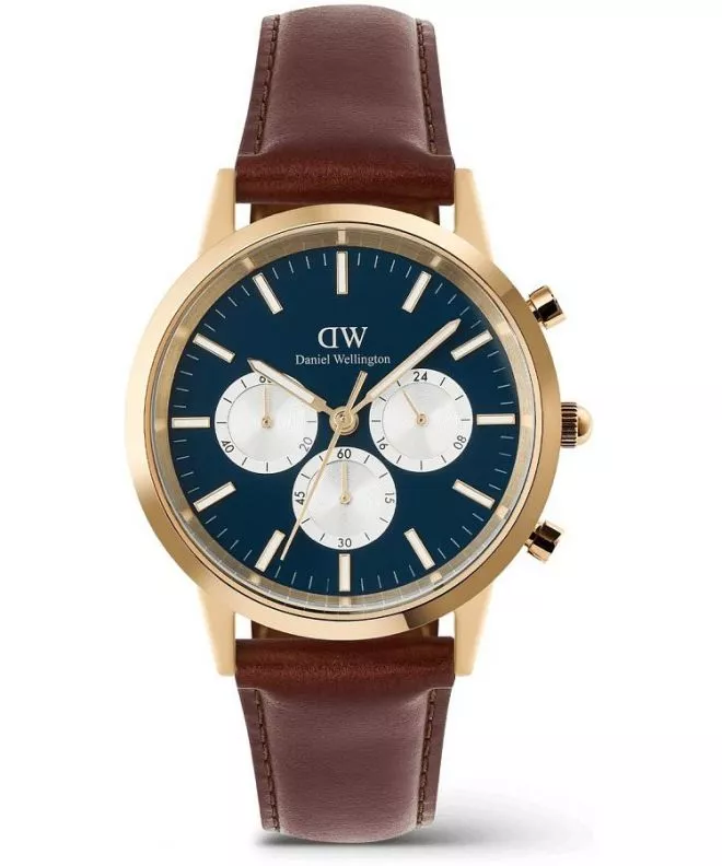 Часовник Мъжки Daniel Wellington Iconic St Mawes Arctic Panda Gold Chronograph DW00100875