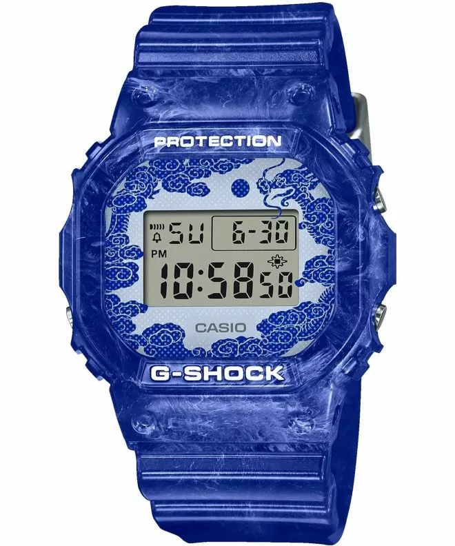 Часовник Унисекс Casio G-Shock Original Blue and White Pottery DW-5600BWP-2ER