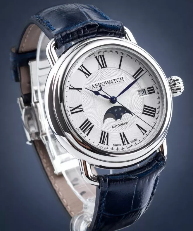 Часовник Мъжки Aerowatch 1942 Moon Phases Automatic 77983-AA01