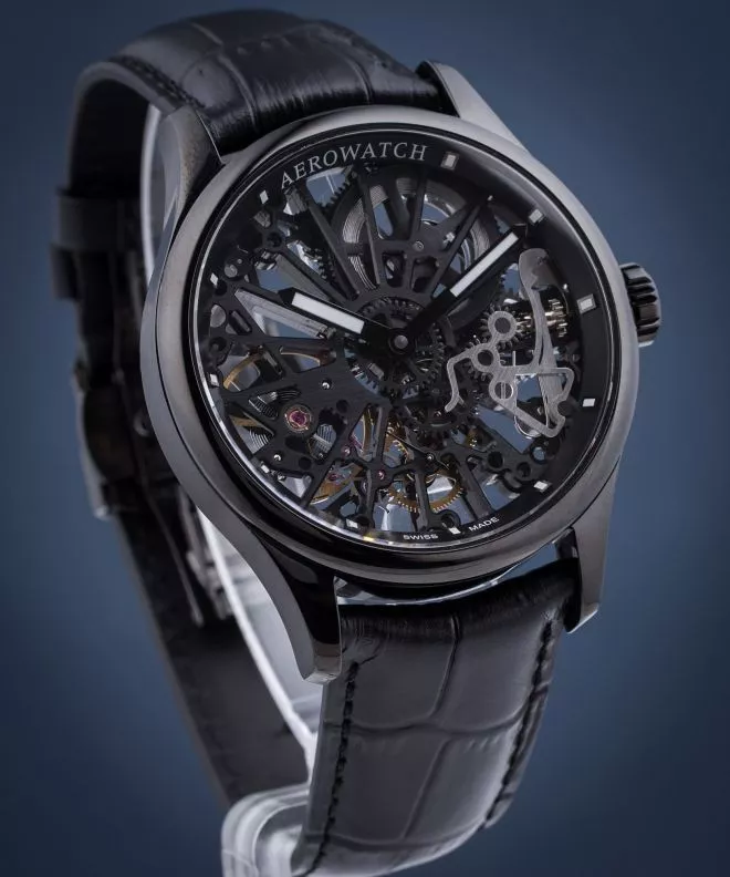 Часовник Мъжки Aerowatch Renaissance Skeleton Cobweb 50981-NO17