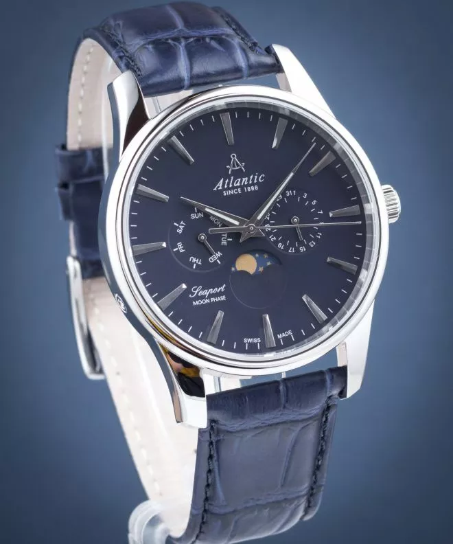 Часовник Мъжки Atlantic Seaport Moon Phase 56550.41.51
