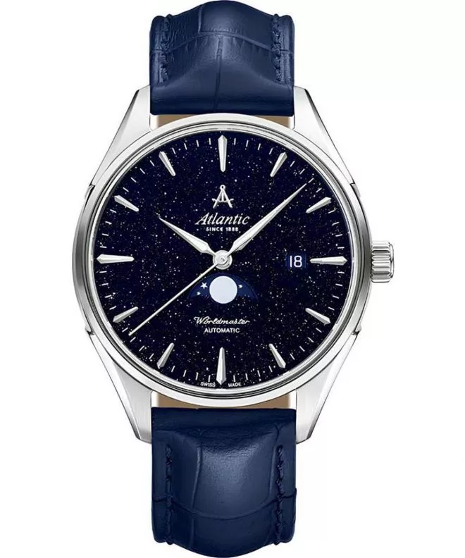 Часовник Мъжки Atlantic Worldmaster Automatic Nightsky Moonphase Blue Aventurine 52783.41.51