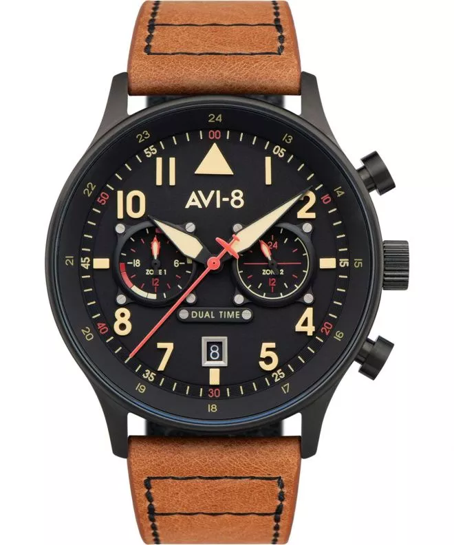 Часовник Мъжки AVI-8 Hawker Hurricane Carey Dual Time Debden AV-4088-03