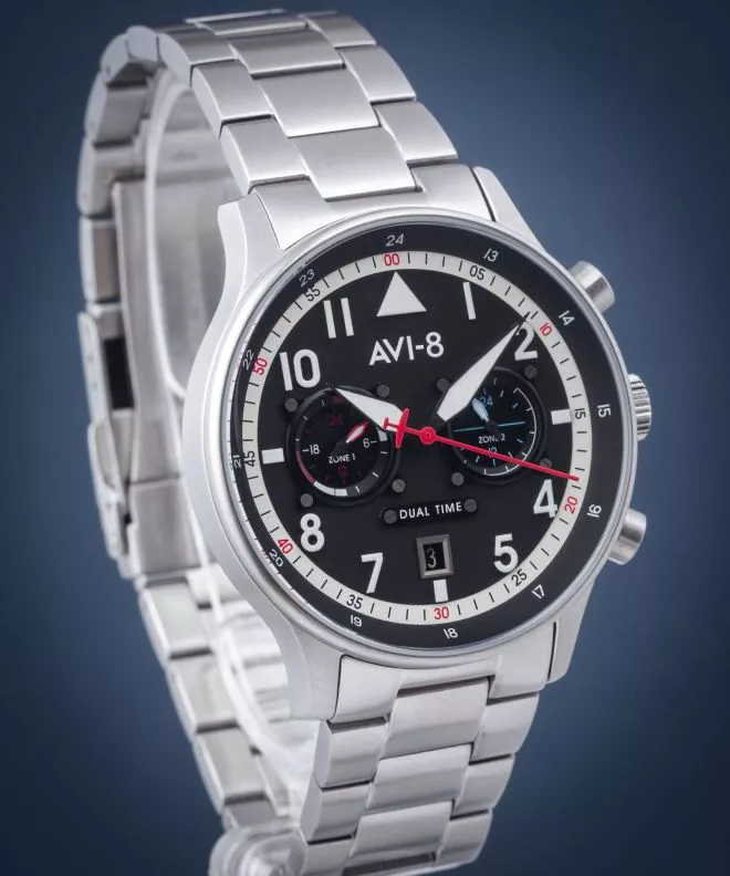 Часовник Мъжки AVI-8 Hawker Hurricane Carey Dual Time Rangoon AV-4088-11