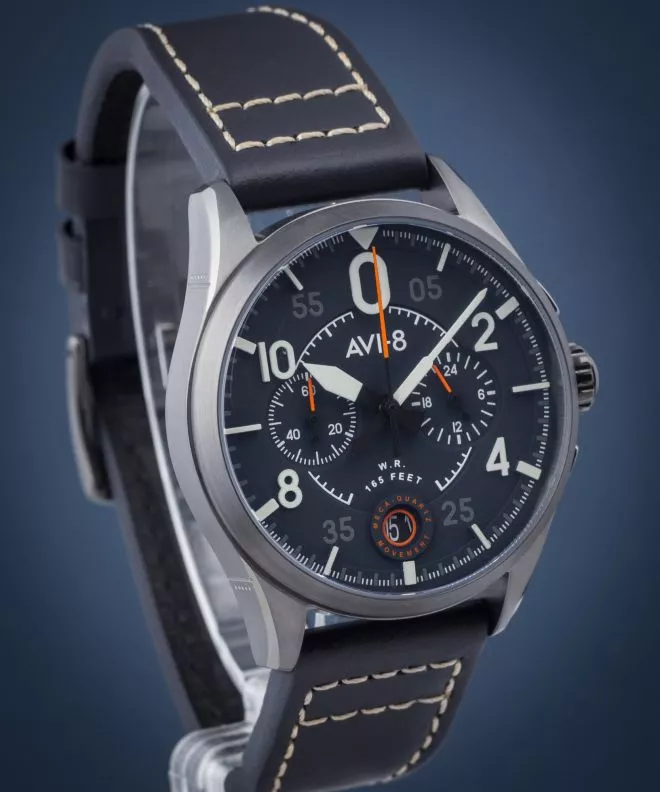 Часовник Мъжки AVI-8 Spitfire Lock Chronograph Channel Blue AV-4089-04