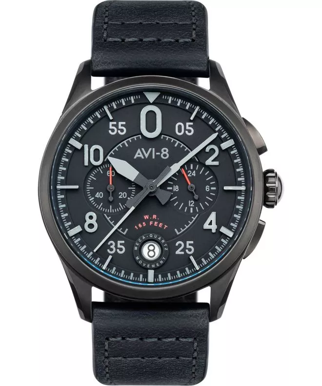 Часовник Мъжки AVI-8 Spitfire Lock Chronograph Slate Black AV-4089-03
