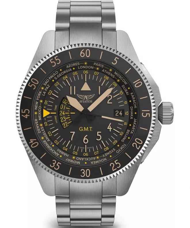Часовник Мъжки Aviator Airacobra GMT V.1.37.0.303.5