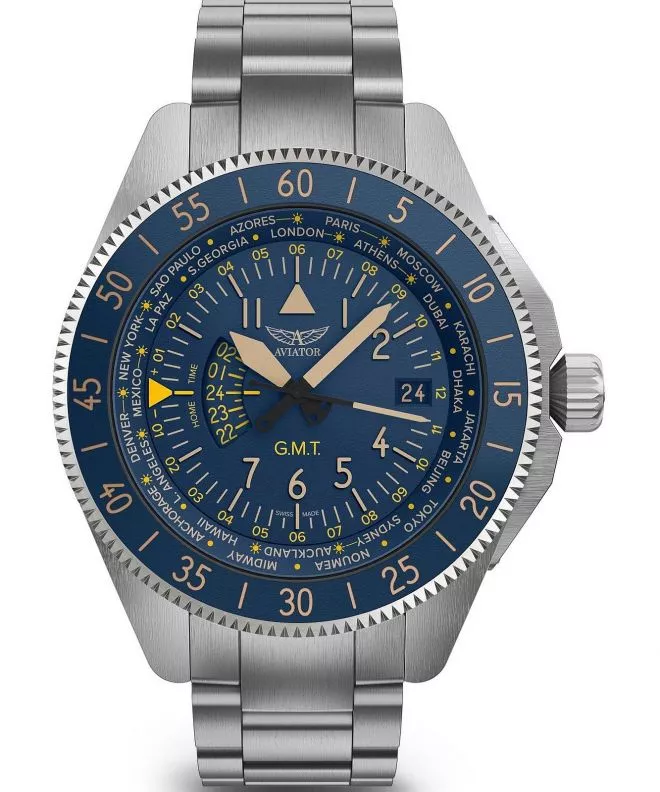 Часовник Мъжки Aviator Airacobra GMT V.1.37.0.304.5