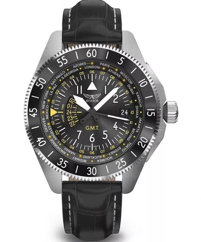 Часовник Мъжки Aviator Airacobra GMT V.1.37.0.307.4