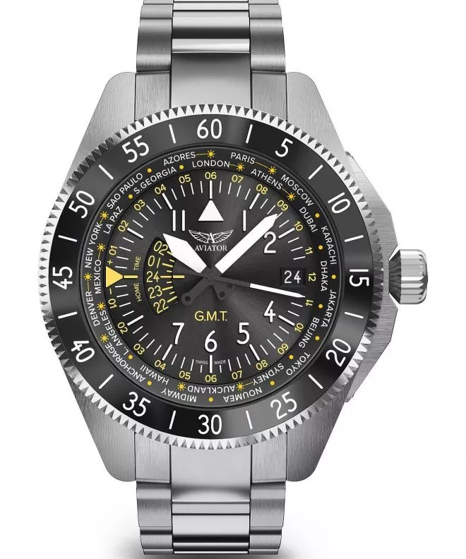 Часовник Мъжки Aviator Airacobra GMT V.1.37.0.307.5