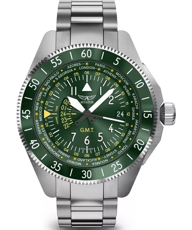 Часовник Мъжки Aviator Airacobra GMT V.1.37.0.309.5