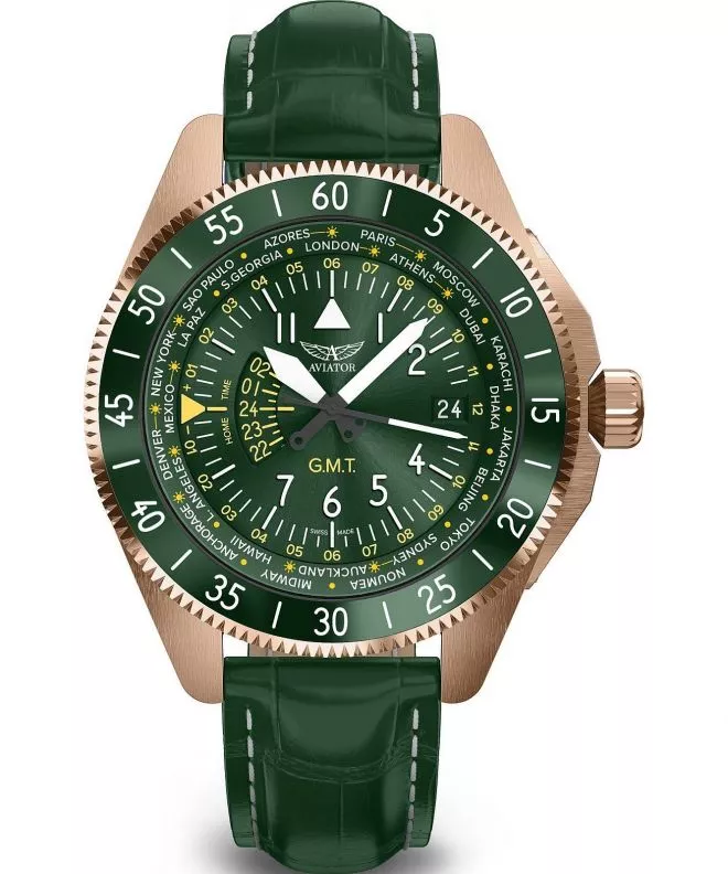 Часовник Мъжки Aviator Airacobra GMT V.1.37.2.309.4