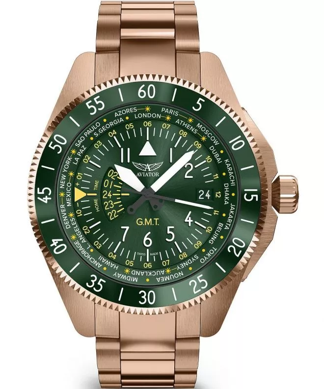 Часовник Мъжки Aviator Airacobra GMT V.1.37.2.309.5