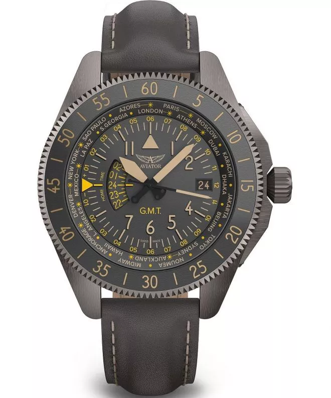 Часовник Мъжки Aviator Airacobra GMT V.1.37.7.305.4