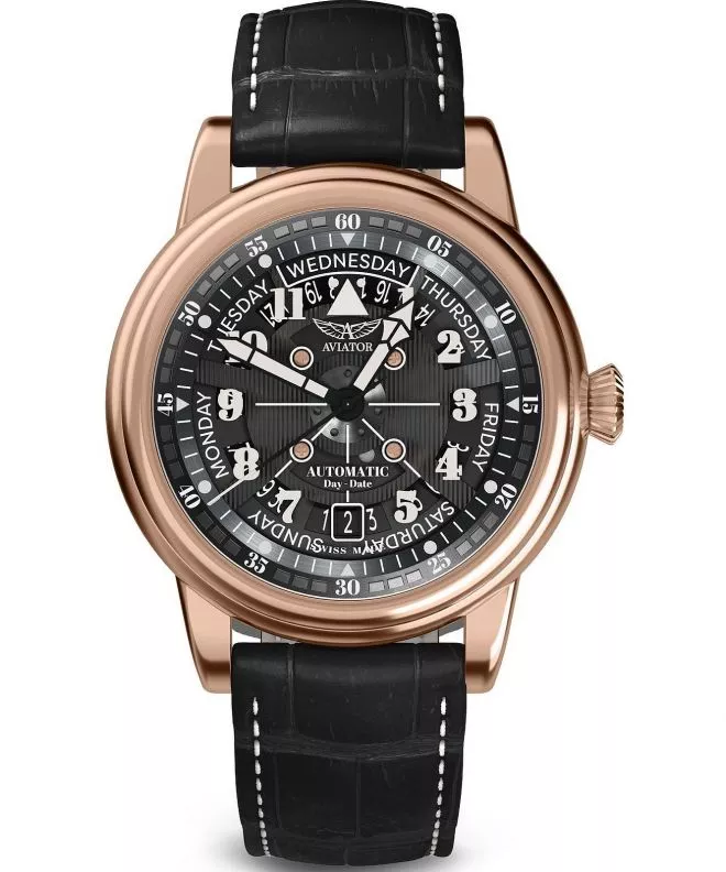 Часовник Мъжки Aviator Douglas Day-Date Meca 41 V.3.36.2.285.4