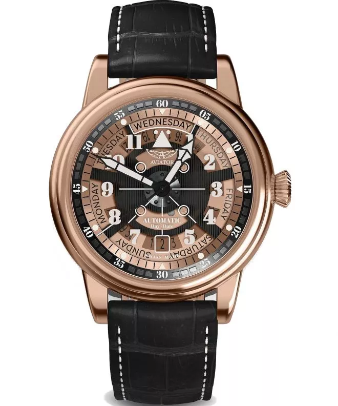 Часовник Мъжки Aviator Douglas Day-Date Meca 41 V.3.36.2.289.4