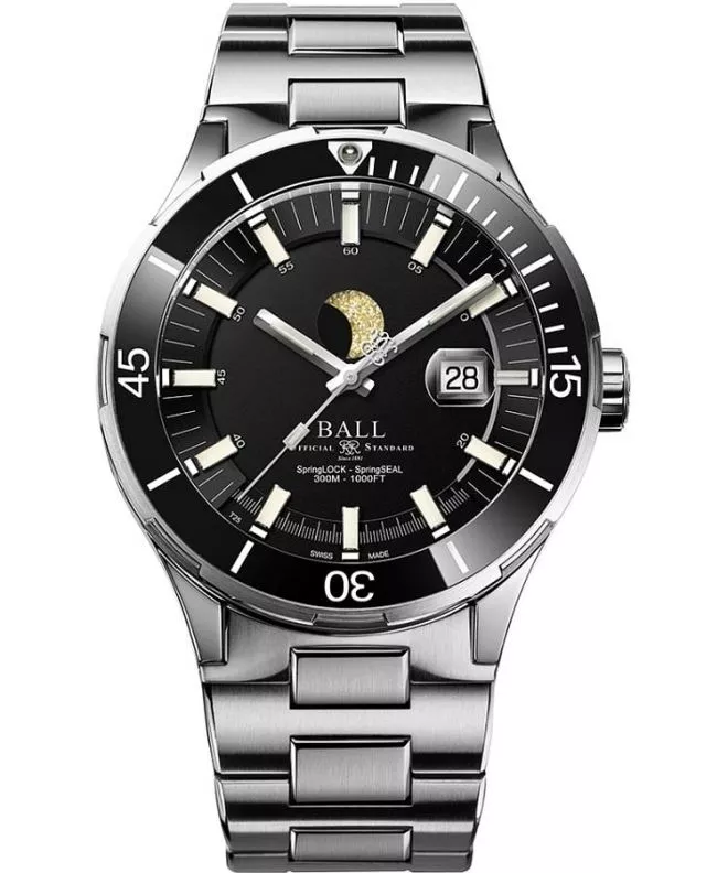 Часовник Мъжки Ball Roadmaster Challenger Moonphase Limited Edition DM3150B-S13J-BK