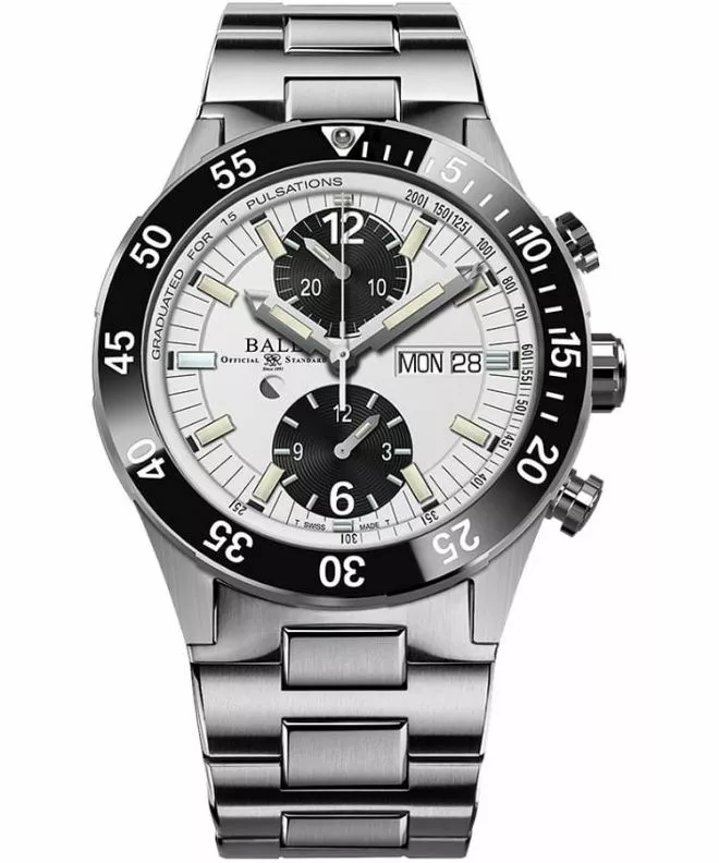 Часовник Мъжки Ball Roadmaster Rescue Chronograph Chronograph Limited Edition DC3030C-S-WHBK