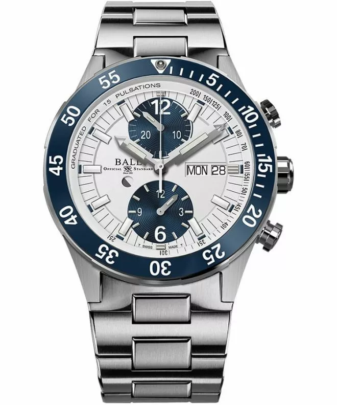 Часовник Мъжки Ball Roadmaster Rescue Chronograph Limited Edition DC3030C-S1-WH
