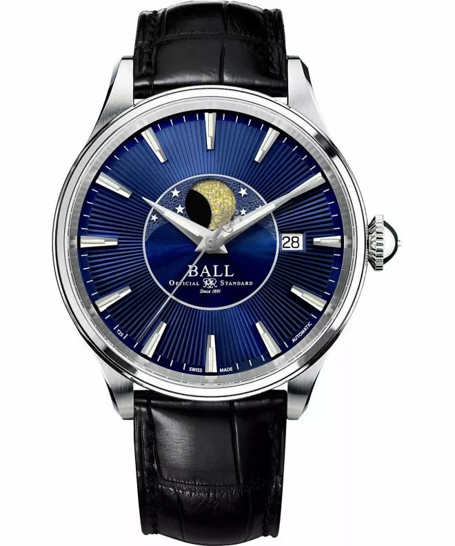 Часовник Мъжки Ball Trainmaster Moon Phase Automatic NM3082D-LLJ-BE
