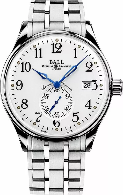 Часовник Мъжки Ball Trainmaster Standard Time NM3888D-S1CJ-WH